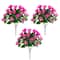 Nearly Natural; 19" UV Resistant Artificial Hibiscus Bushes, 3ct.; Category:Bushes; Image:2